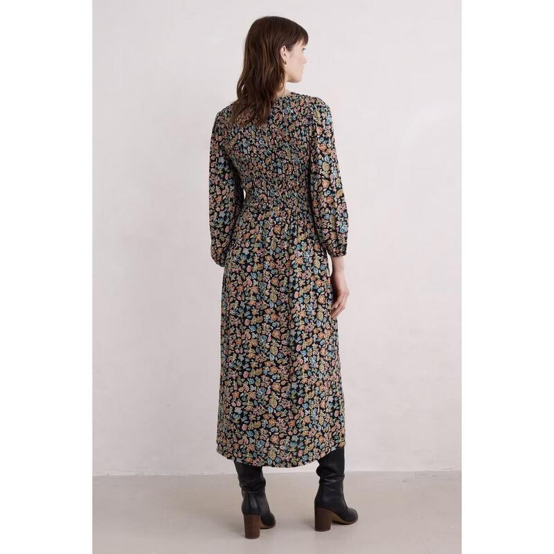 Seasalt Cornwall Meadowsweet Dress Shore Flora Onyx image number 1