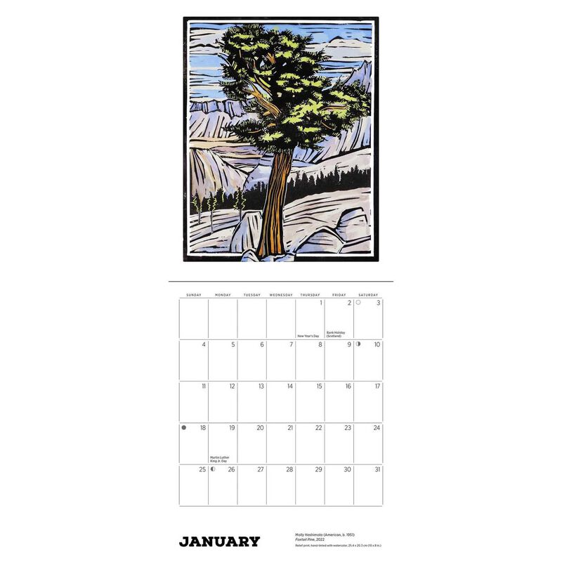 Pomegranate Lush Landscapes 2026 Mini Wall Calendar image number 1