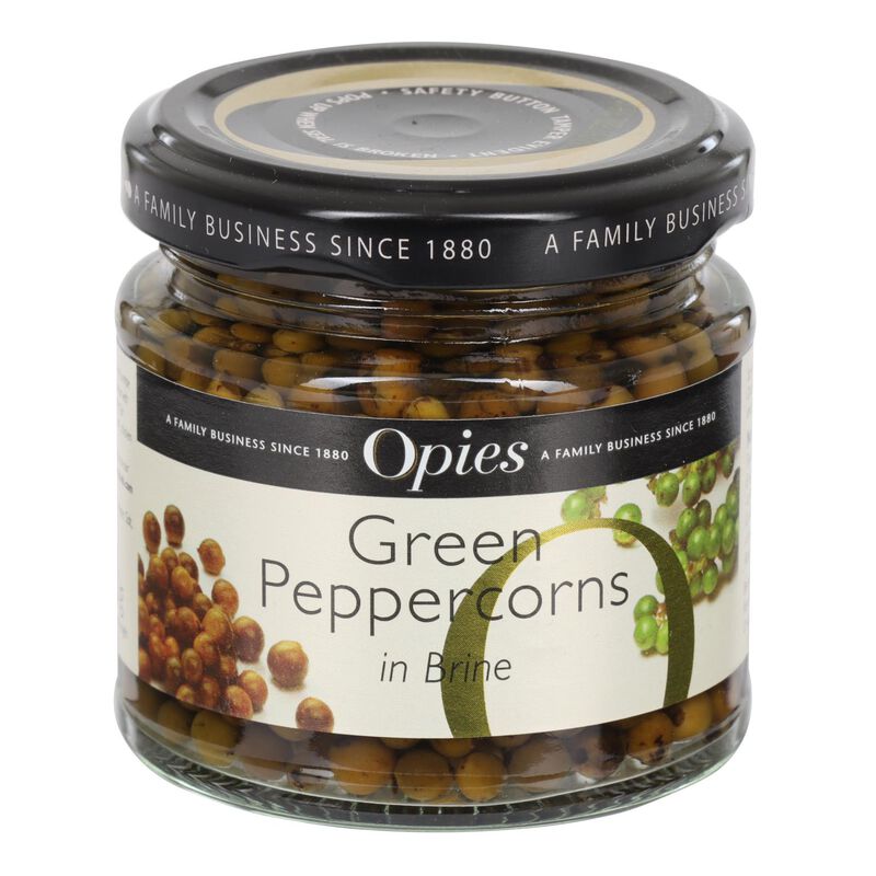Opies Green Peppercorns in Brine 113g image number 0