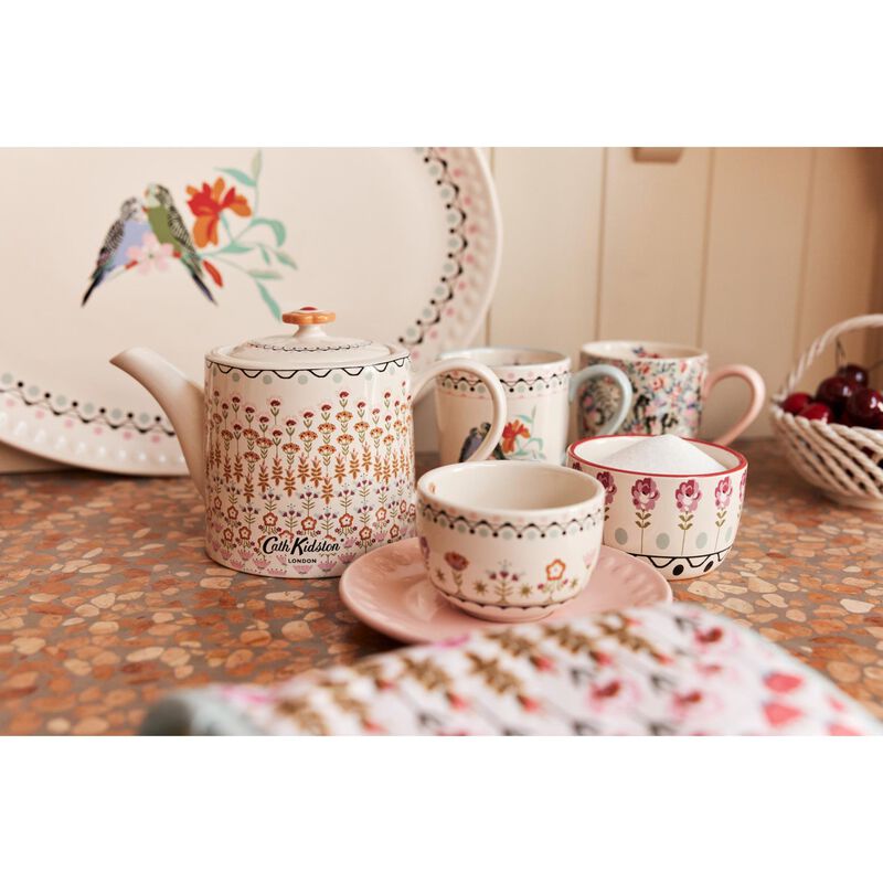 Cath Kidston Budgie Breakfast Mug Blue image number 1