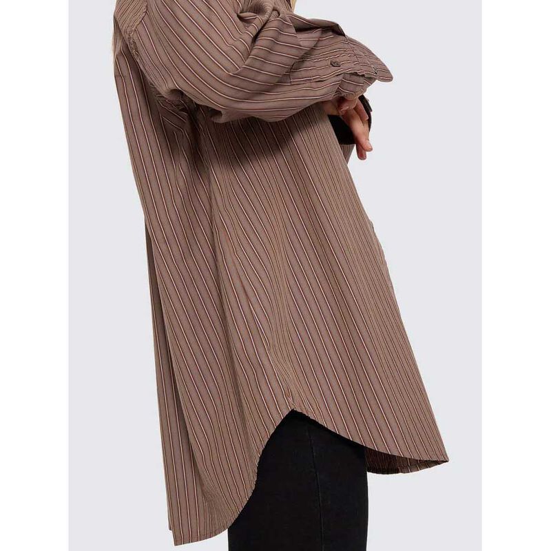 Thrills Brentwood Stripe Oversized Shirt image number 1