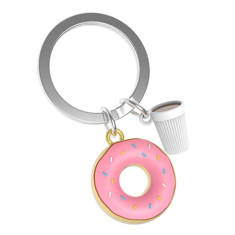 Metalmorphose Donut & Coffee Keychain image number 0