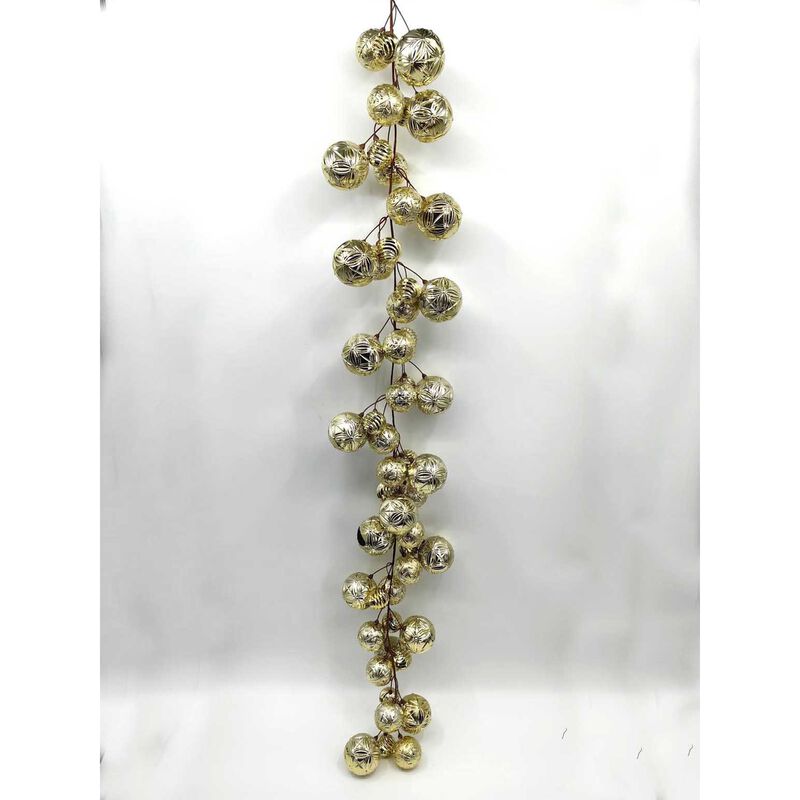 Texture Xmas Bauble Garland 200cm image number 0