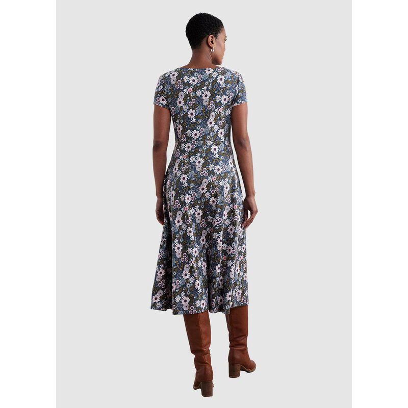 Seasalt Cornwall Wild Bouquet Dress Pattern Flower Night image number 1