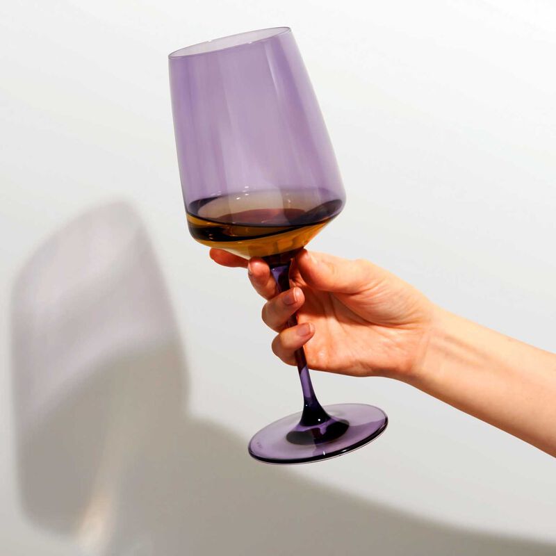Viski Reserve Nouveau Wine Glasses in Violet, Set of 2 image number 1