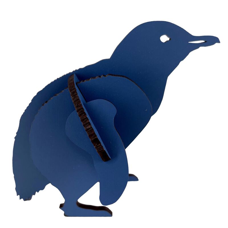 Abstract Designs Little Blue Penguin A5 - Blue image number 0