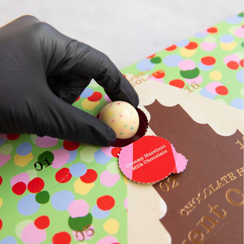 House of Chocolate 24 Piece Chocolate Advent Calendar Spotty image number 1