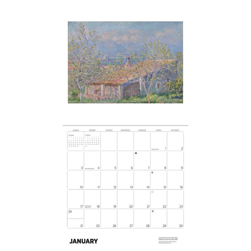 Pomegranate Claude Monet Wall Calendar 2027 image number 1