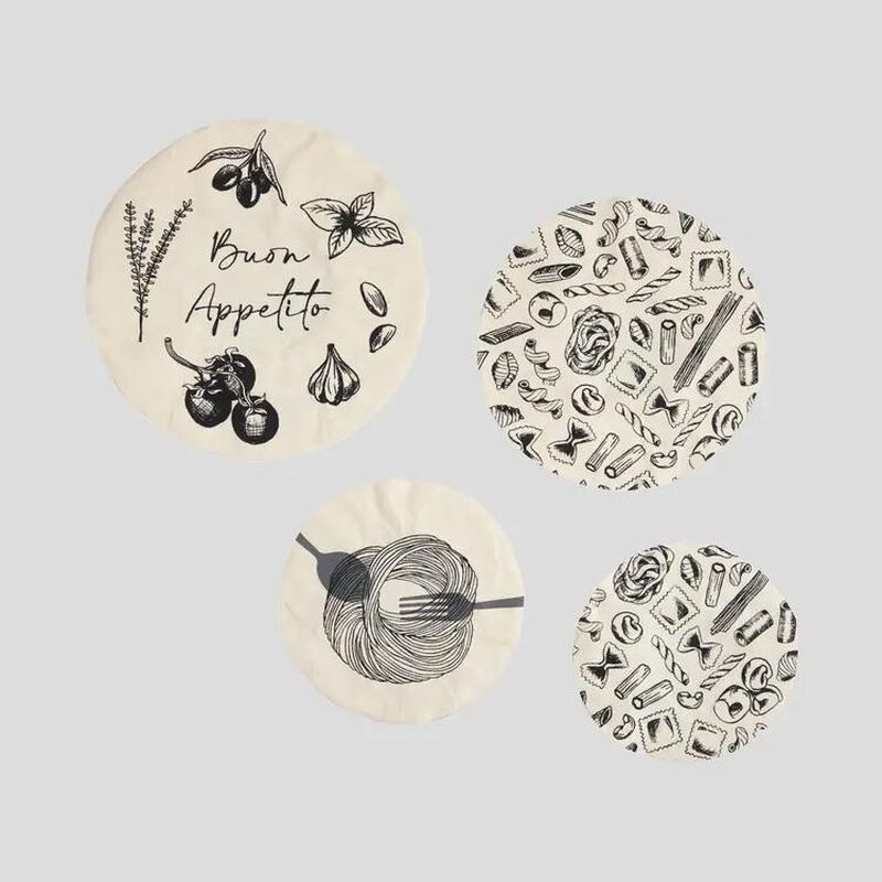 Wallace Cotton Al Dente Dish Cover Set Of 4 image number 1