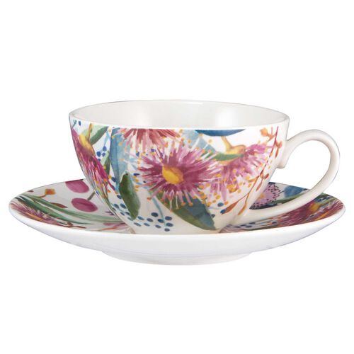 Maxwell & Williams RB Gardens Eucalyptus Bloom Coupe Cup & Saucer 200ml