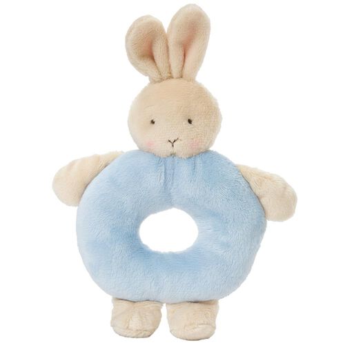 Bunnies By The Bay Bunny Ring Rattle Blue