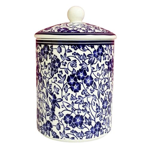 Dyme Bone China Canister - Blue Story