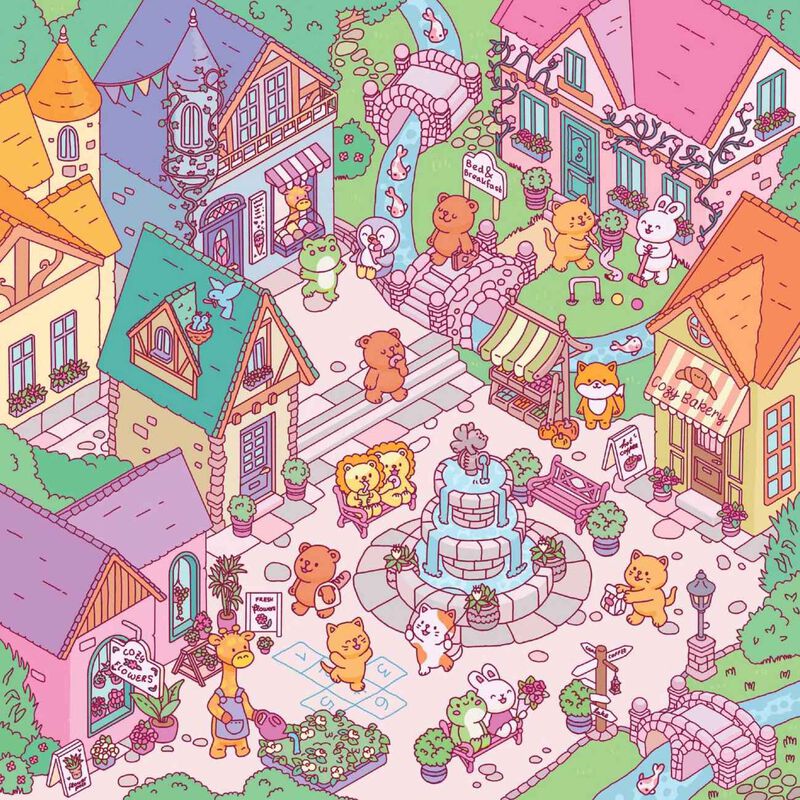 Hinkler Cosy Sticker Worlds Village Vibes image number 2