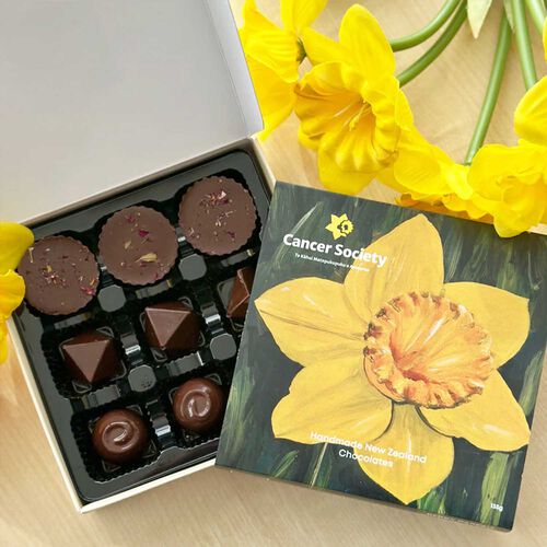 The Seriously Good Chocolate Co. Daffodil Day Assorted Chocolate Box 9Pc