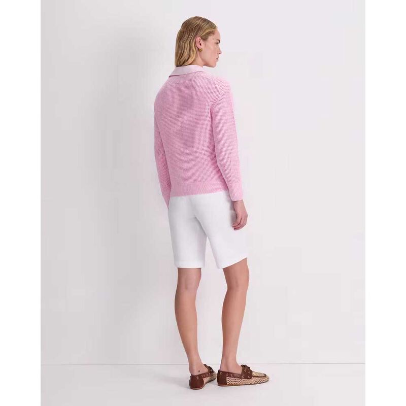 Sportscraft Cotton Crochet V-neck Knit image number 5