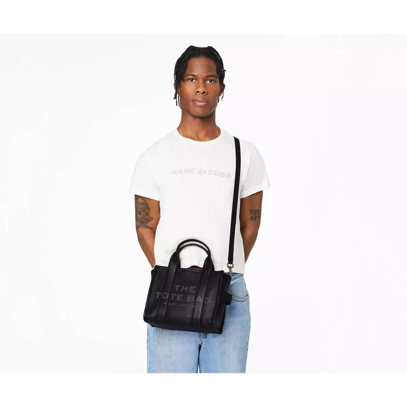 MARC JACOBS The Leather Small Tote Bag image number 3