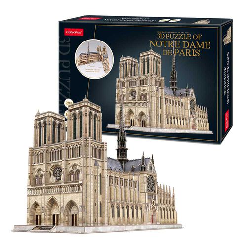 CubicFun Notre Dame de Paris 3D XXL Puzzle