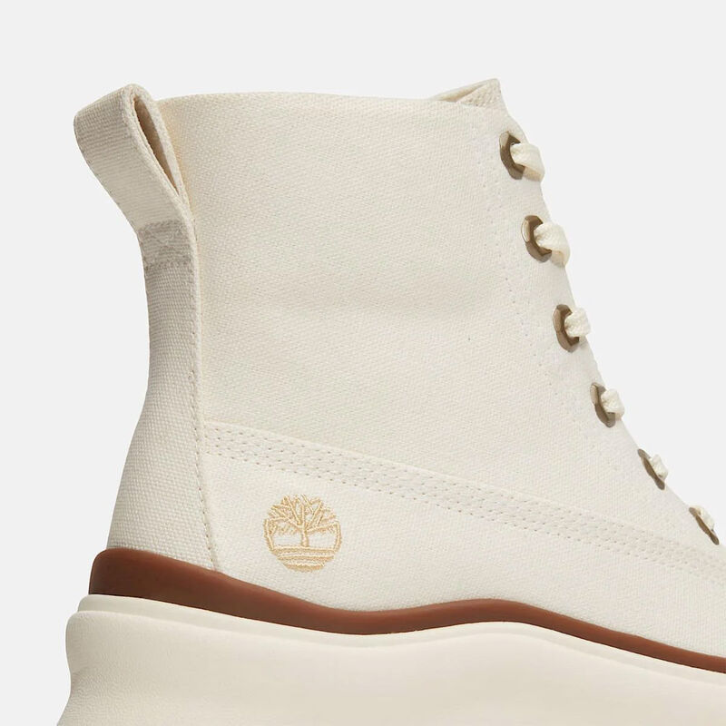 Timberland Womens Roxie Lane Mid ETJ Natural Canvas image number 2