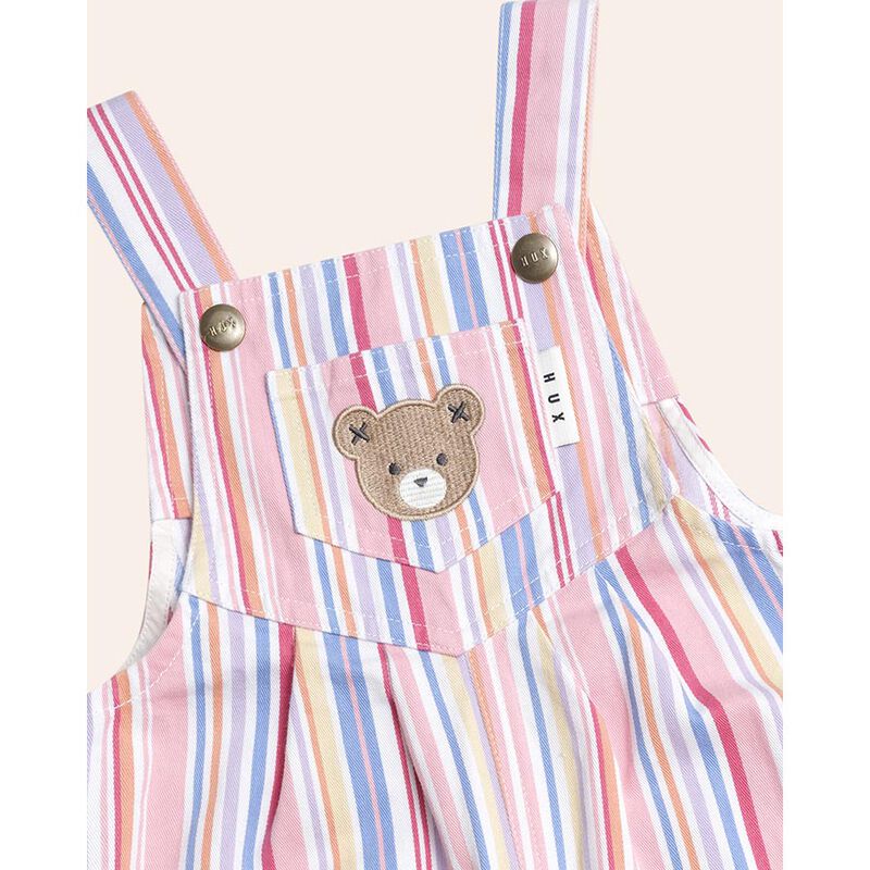 Huxbaby Pastel Stripe Overalls image number 2