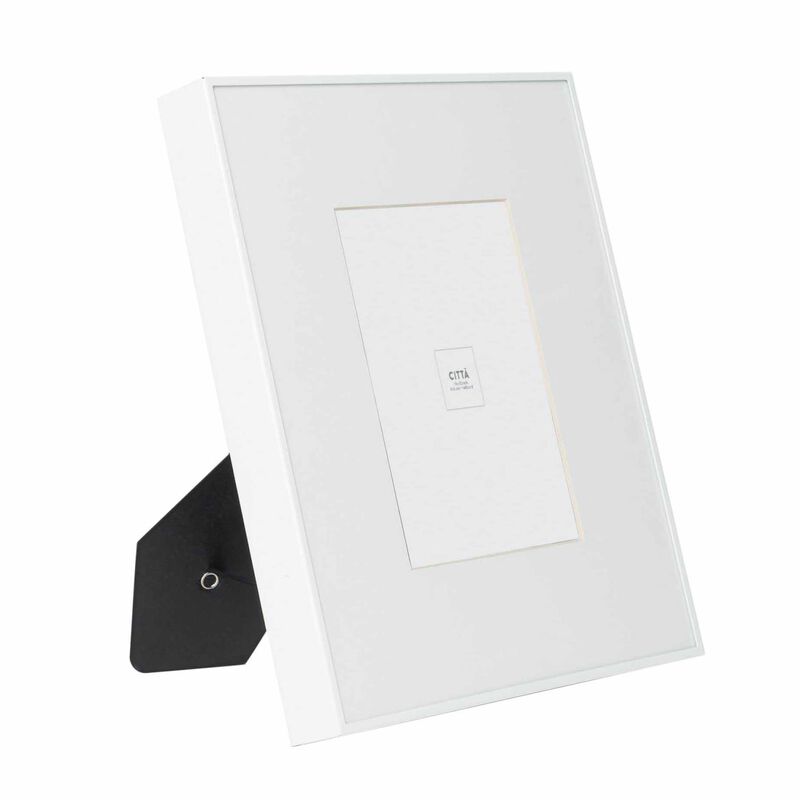 Citt&agrave; Metal Photo Frame White (Photo 5x7in) 25.5x3.5x30cm image number 1