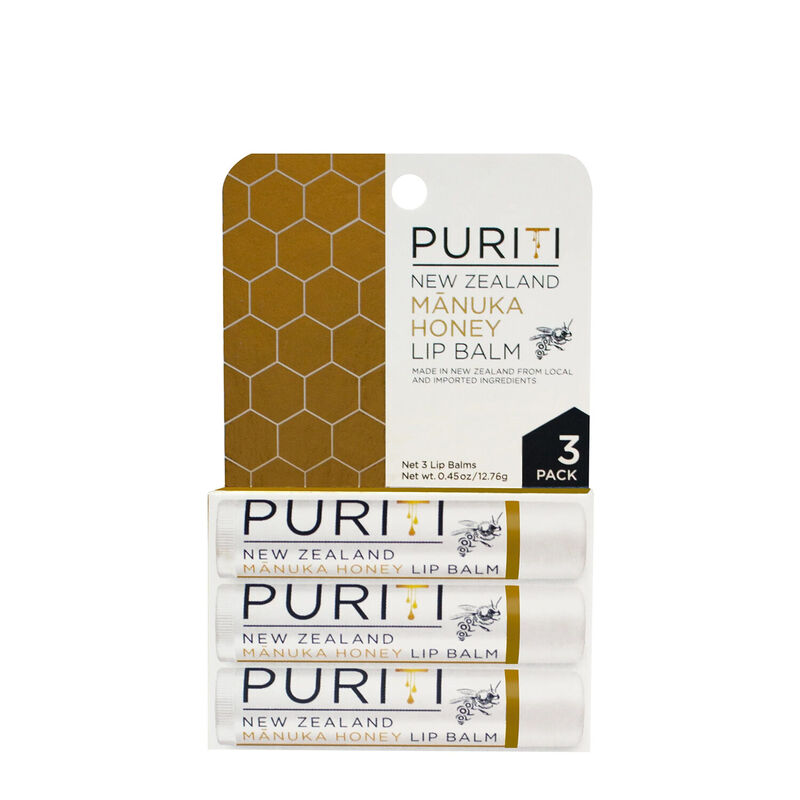 Puriti Manuka Honey Lipbalm 3 pack image number 0