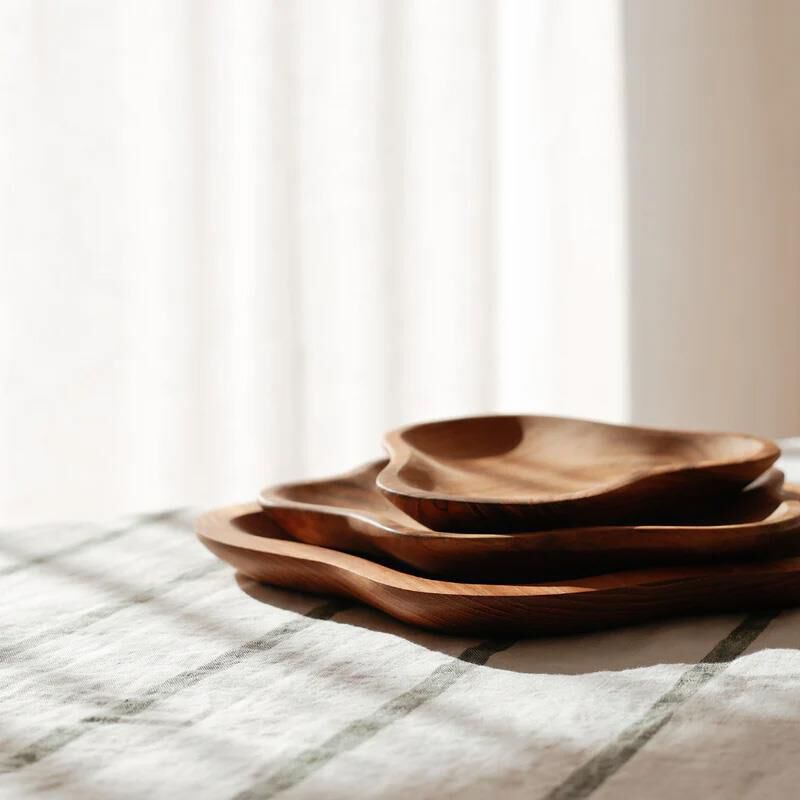 Home Lab Wonky Teak Bowl Small image number 1