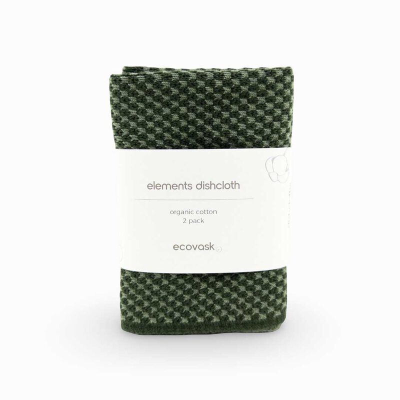 Ecovask 'Elements Collection' Dishcloth 3Pk - Fern image number 2