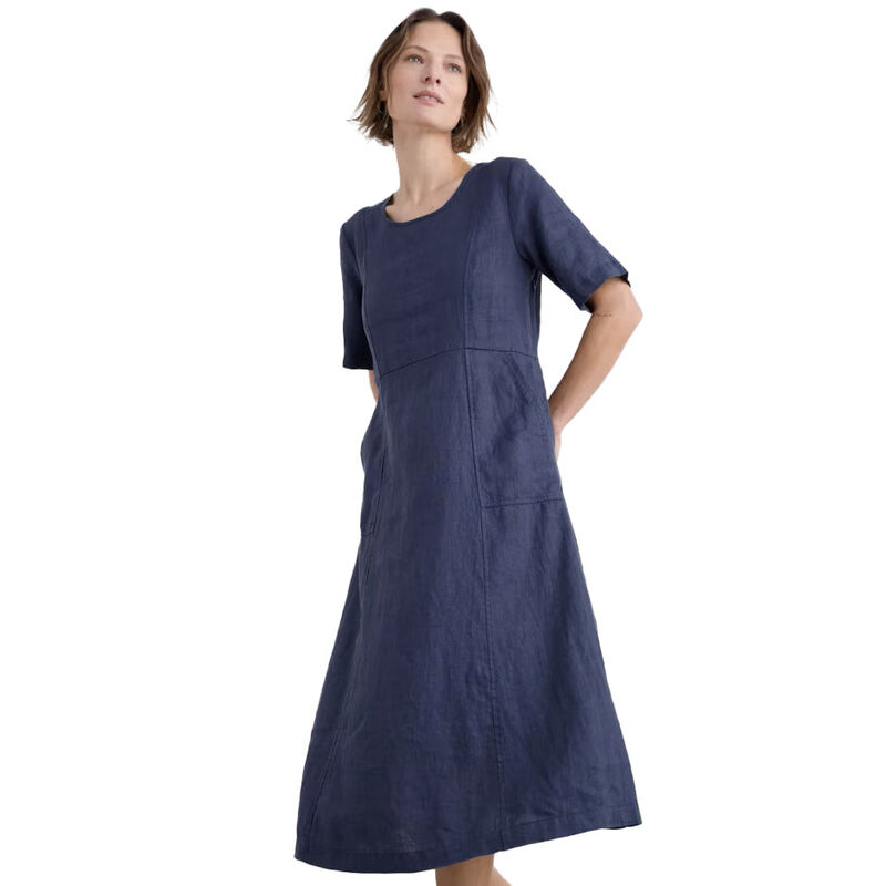 Seasalt Cornwall Grass Wave Dress Maritime image number 0
