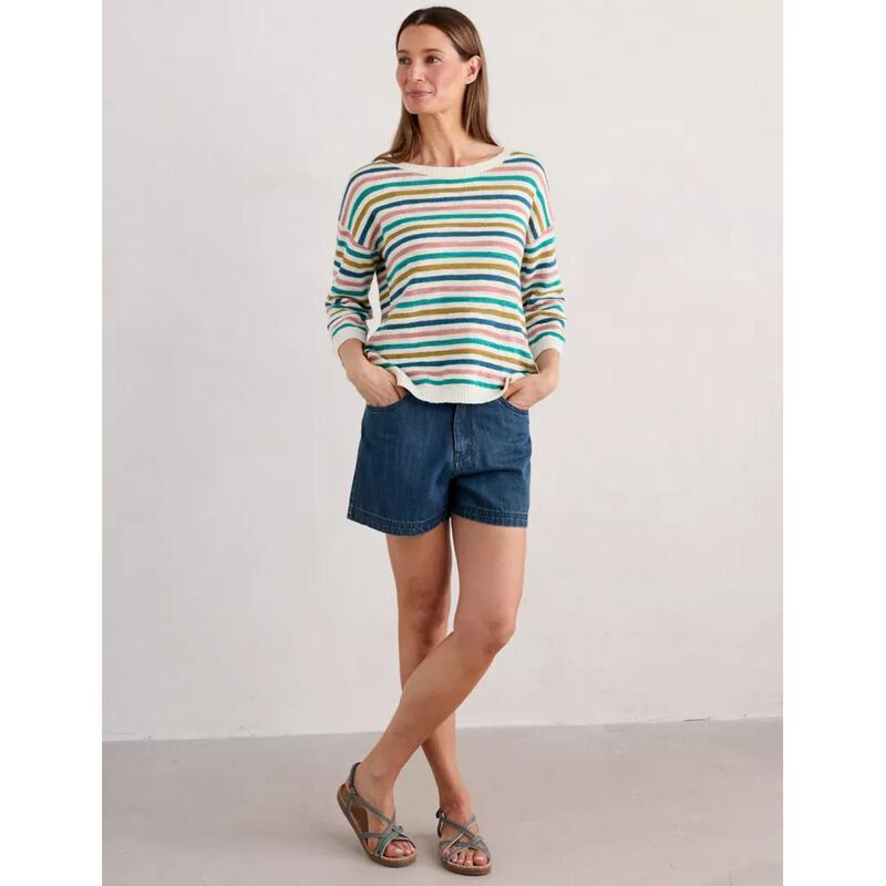 Seasalt Cornwall Knavock Jumper Mini Cornish Helford Multi image number 3