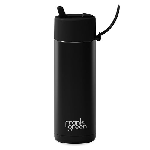 frank green 20oz Reusable Bottle With Flip Straw Lid Midnight