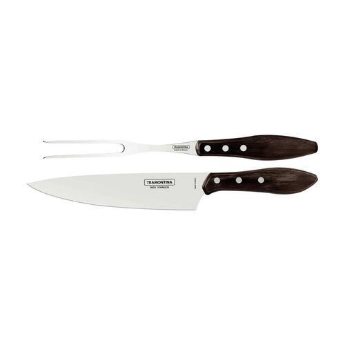 Tramontina Churrasco Barbecue Set Polywood 2 Piece Set