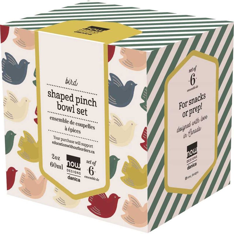 Danica Bird Shape Pinch Bowls Set Of 6 image number 2
