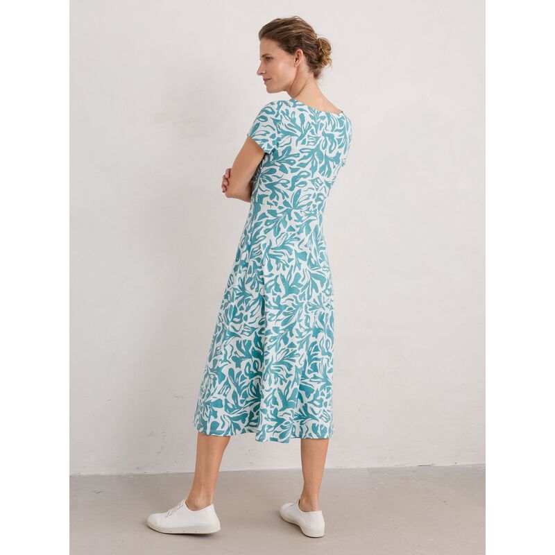Seasalt Cornwall Wild Bouquet Dress Sea Frond Tidepool image number 1