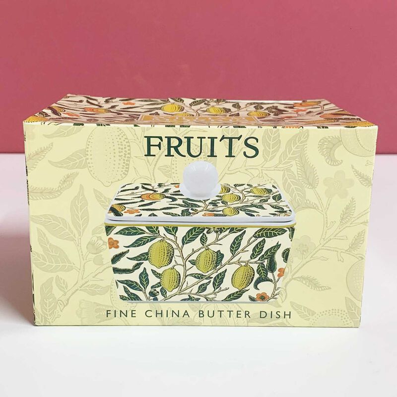 Dyme Bone China Butter Dish - Fruits image number 2