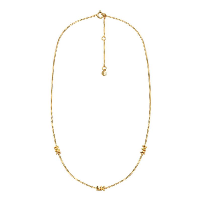 Michael Kors 14K Gold-Plated Sterling Silver Station Necklace MKC1780710 image number 0
