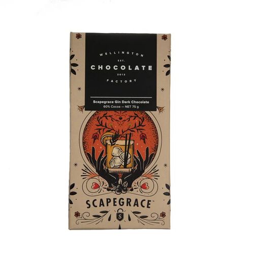 Wellington Chocolate Factory Scapegrace Gin Bar 75g