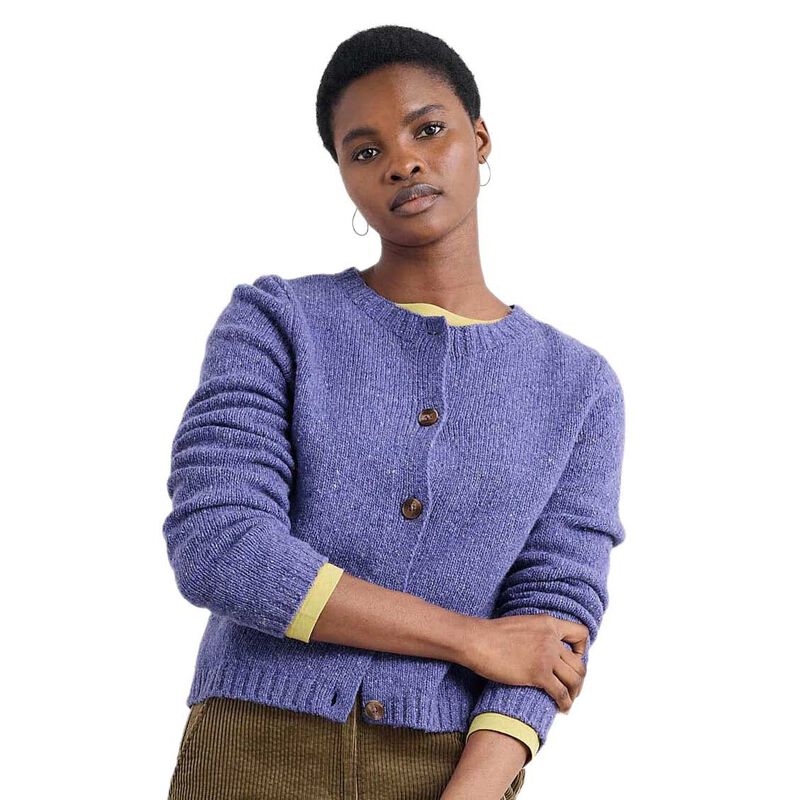 Seasalt Cornwall Dawson Pick Cardigan Merino Bilberry image number 0