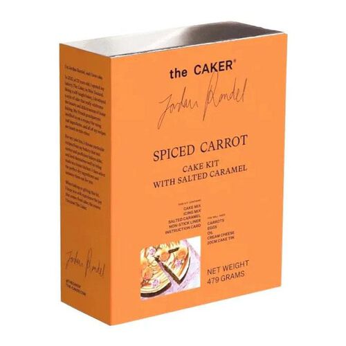 The Caker Spiced Carrot Cake with Salted Caramel Cake Kit