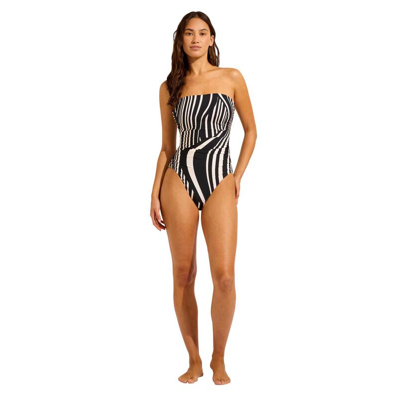 Seafolly Coastline DD Bandeau One Piece image number 3