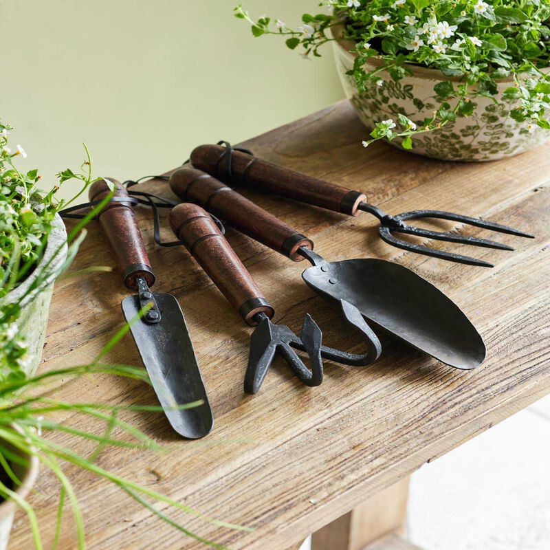 French Country Garden Fork Wooden Handle image number 1