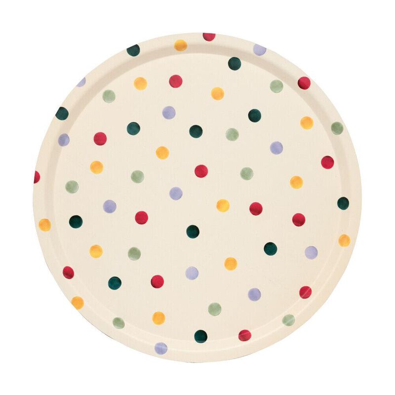 Emma Bridgewater Polka Dot Round Birch Tray image number 0