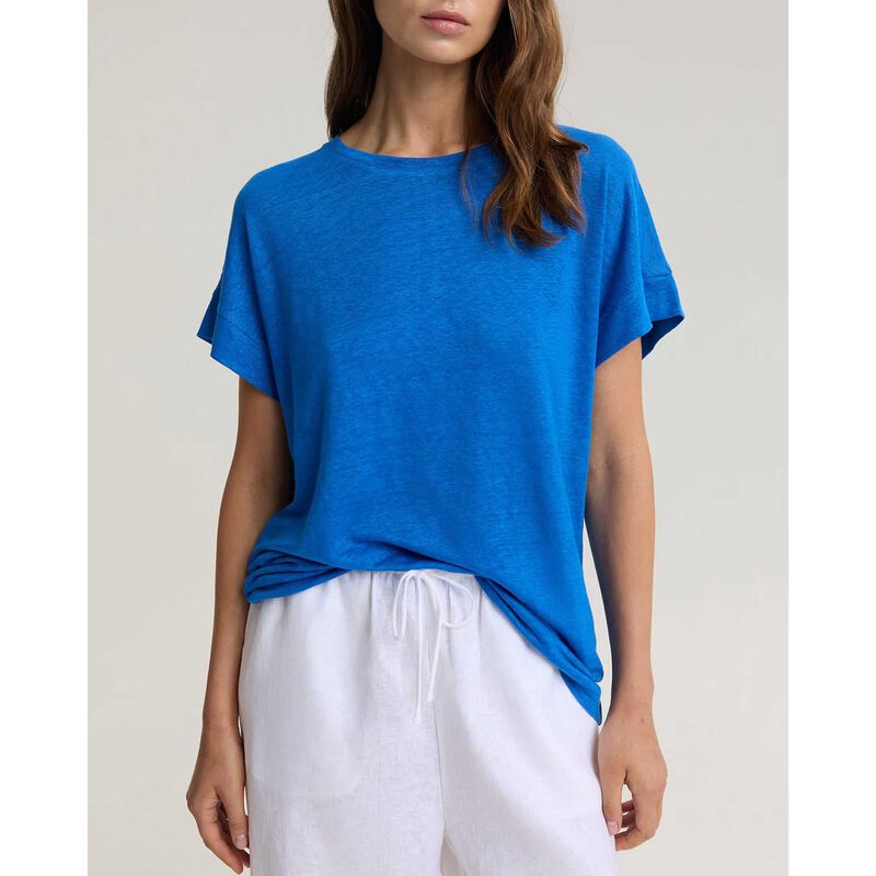 Sportscraft Tonia Crew Neck Linen Tee image number 2