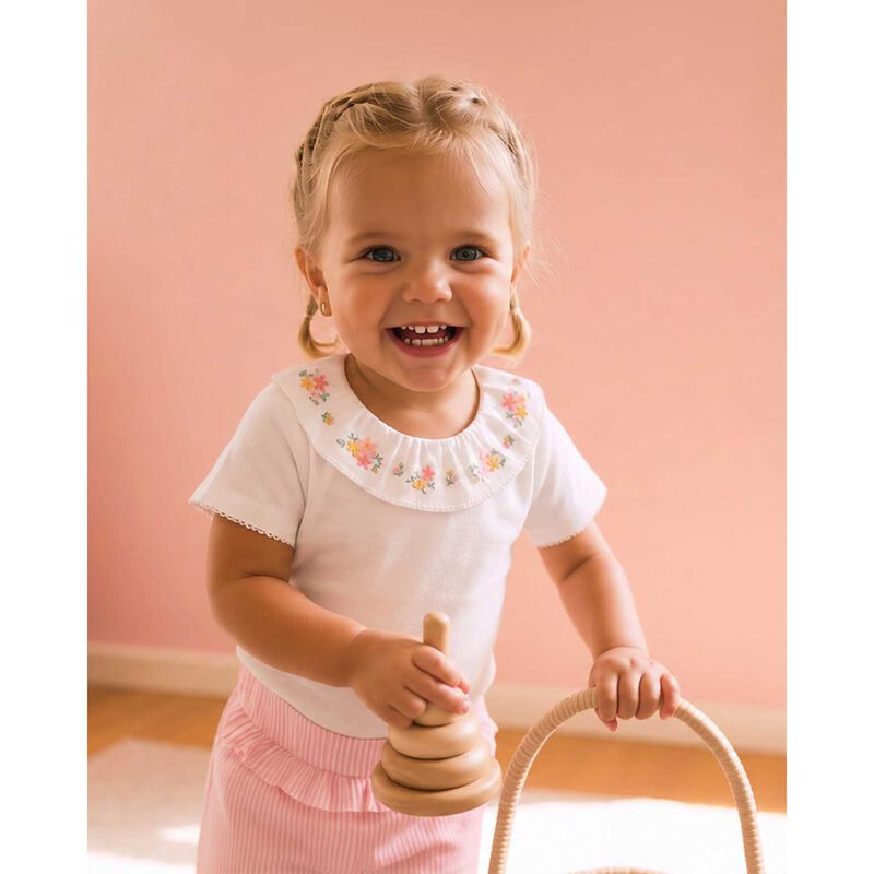 B&eacute;b&eacute; Willa Embroidered Collar Bodysuit image number 1