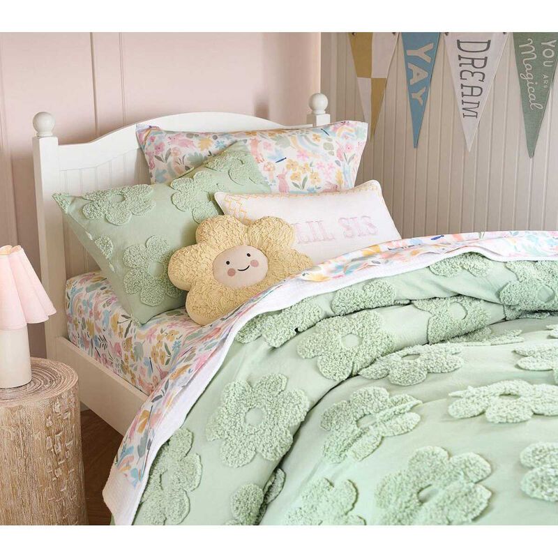 Pottery Barn Kids Daisy Face Pillow image number 2