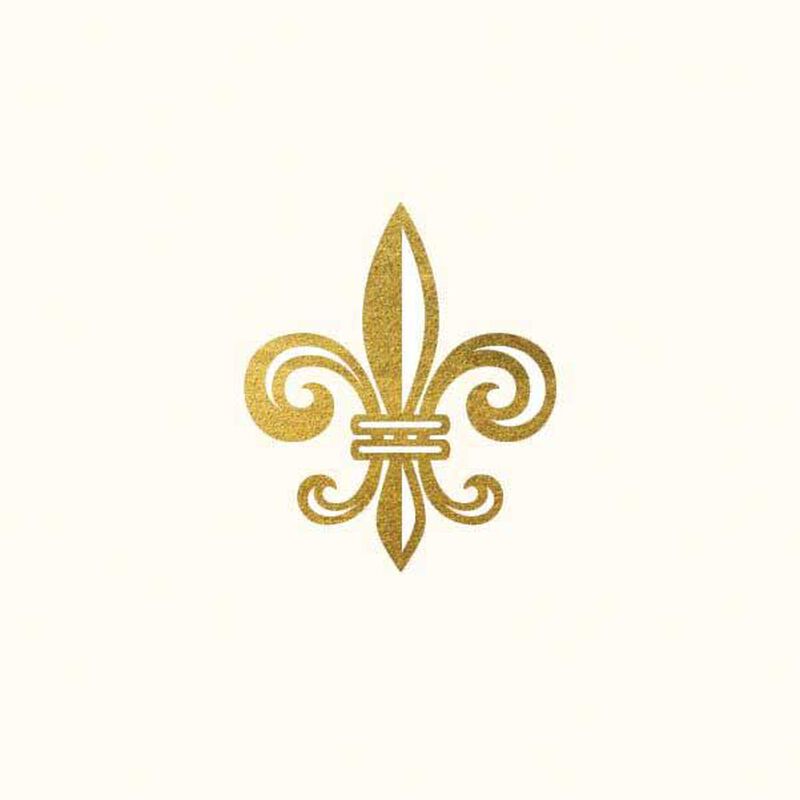 Image Gallery Fleur De Lys Box 10 Monogram Deluxe Boxed Notecards image number 0