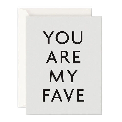 Father Rabbit Stationery You Are My Fave Card
