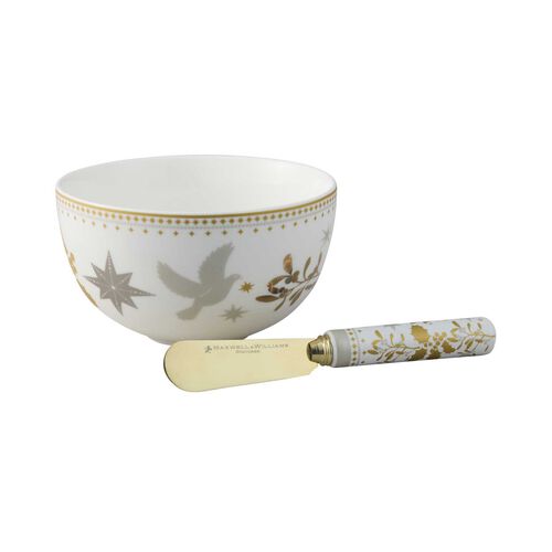 Maxwell & Williams White Christmas Dip & Spreader Set Gift Boxed