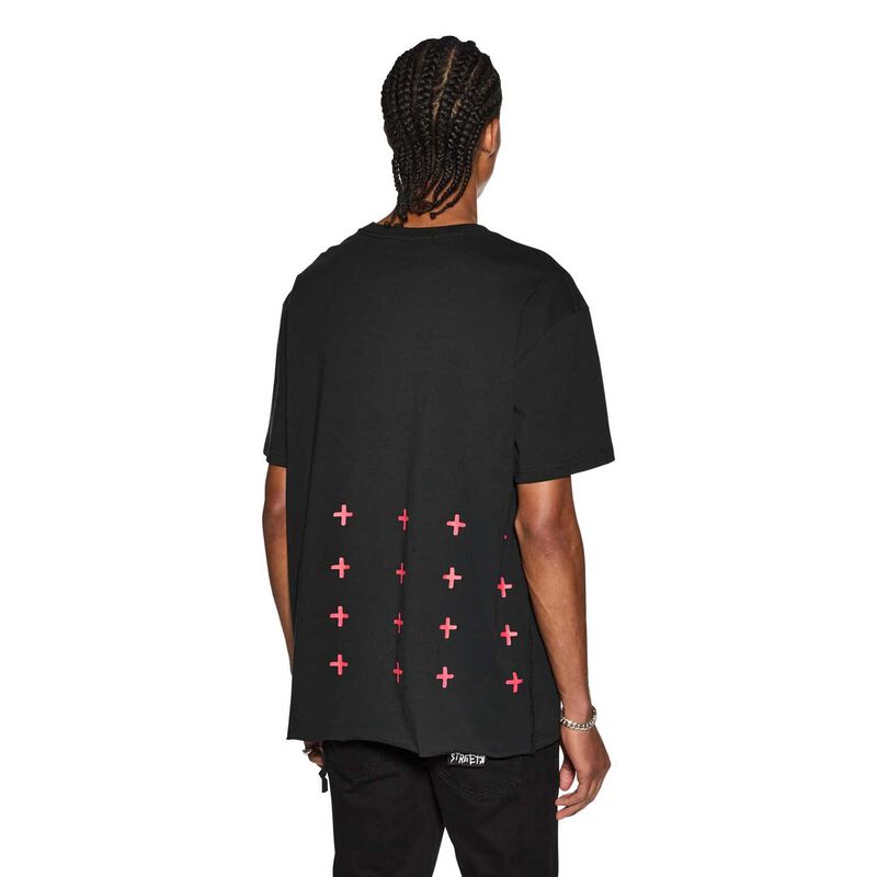 Ksubi 4x4 Biggie Ss Tee Black/Red image number 1