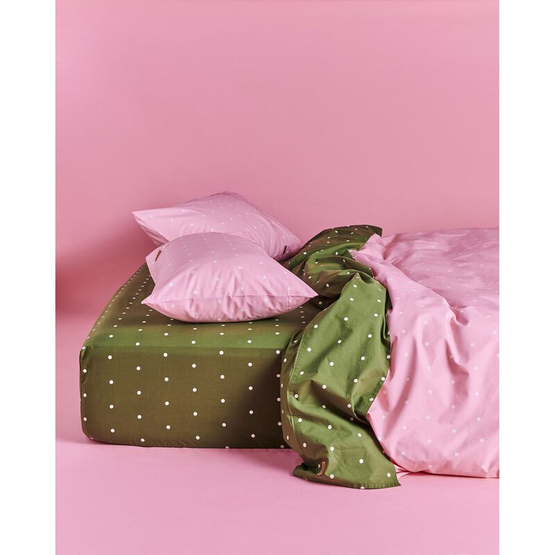 Kip&Co Polkadot Strawberry Organic Cotton Quilt Cover Queen image number 1