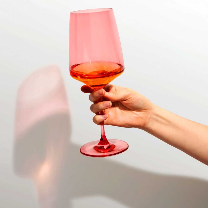 Viski Reserve Nouveau Wine Glasses in Pomelo, Set of 2 image number 1